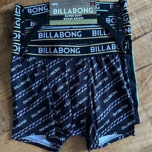 Billabong Black and White Patterned Boxer Briefs